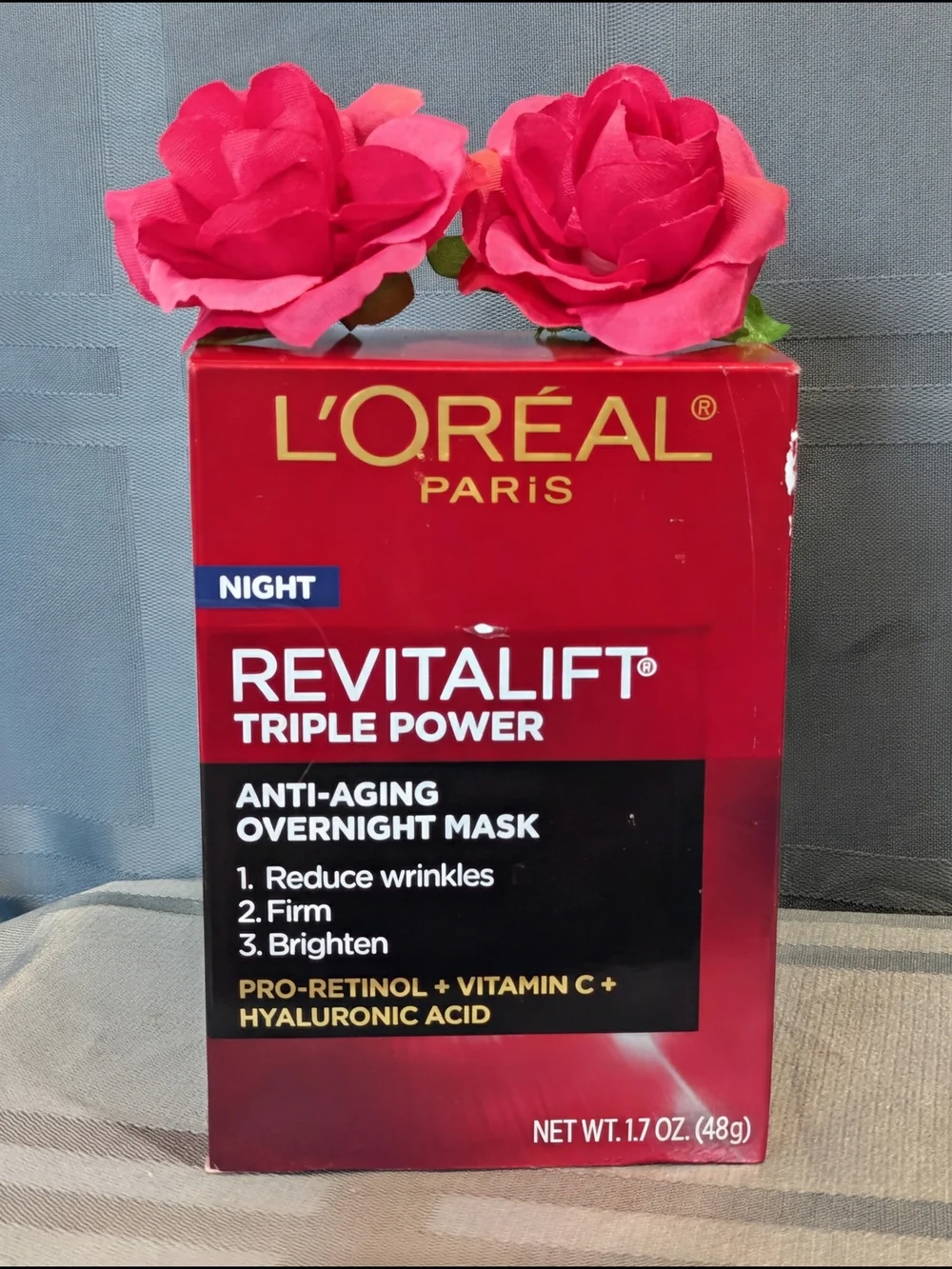 🆕 L'OREALRevitalift Triple Power Overnight Mask 1.7 oz Jar
